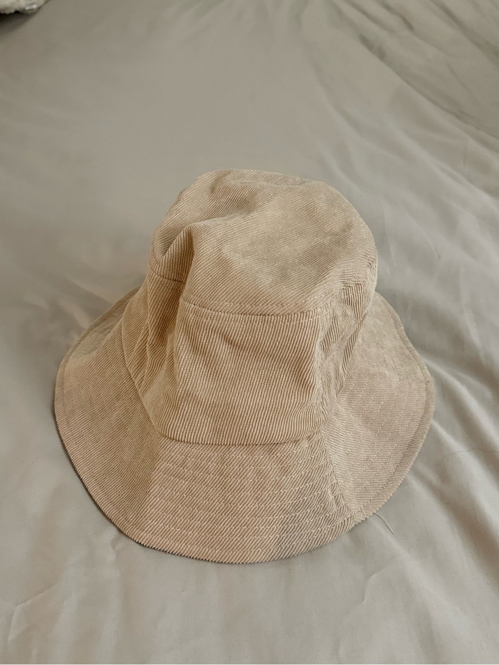 Princess Polly Beige Corduroy Bucket Hat